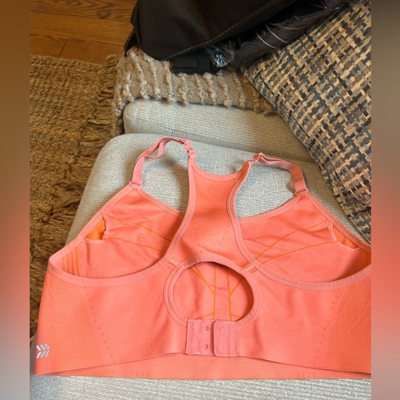 Unlined (No Cup Inserts) Coral All In Motion (Target) Sports Bra - Picture 7 of 7